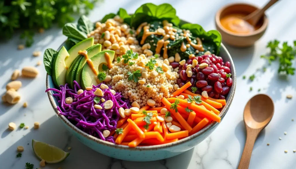 buddha bowl peanut sauce